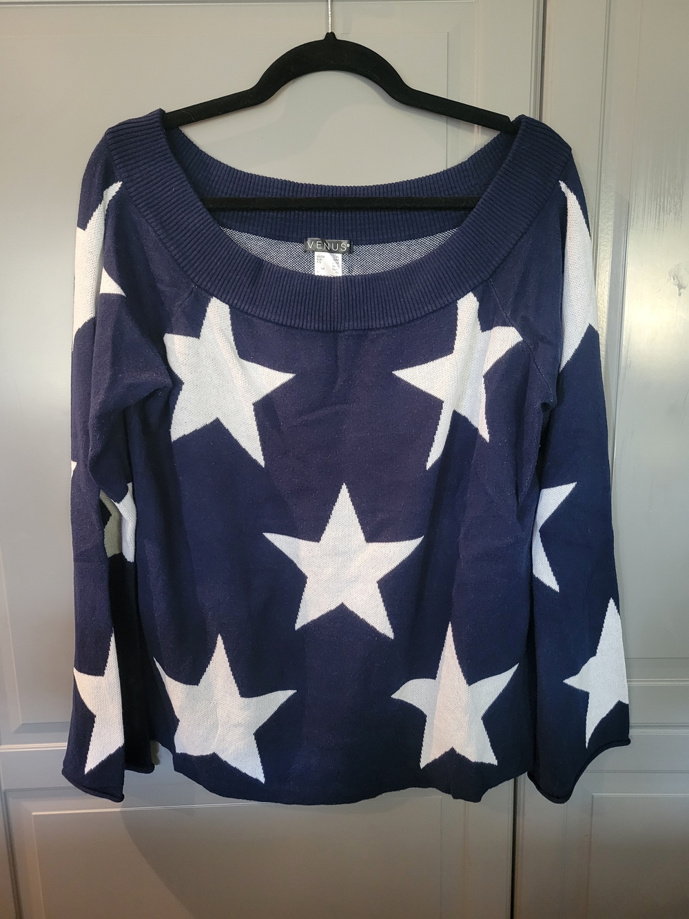 Venus Navy Star Print Sweater
